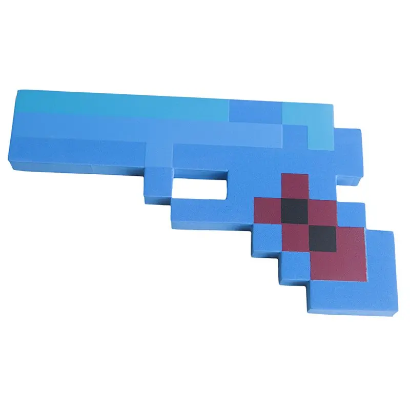 Minecraft 8Бит Пистолет Синий 22 см - фото